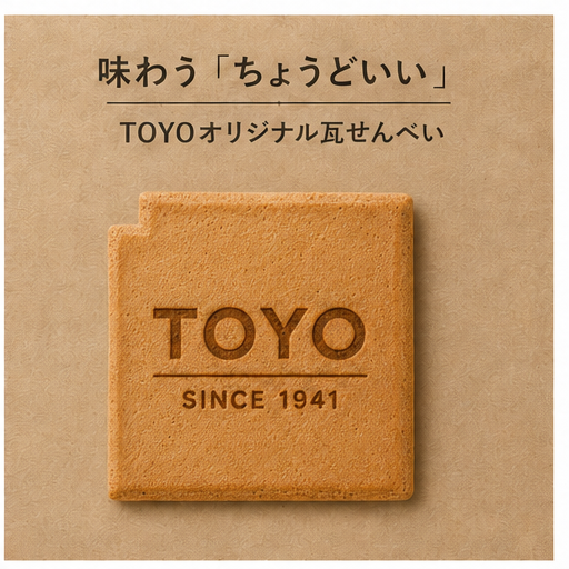 TOYOオリジナル瓦せんべい